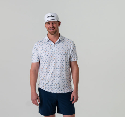 Burlebo Grey HOLE IN ONE Performance Polo BURLEBO