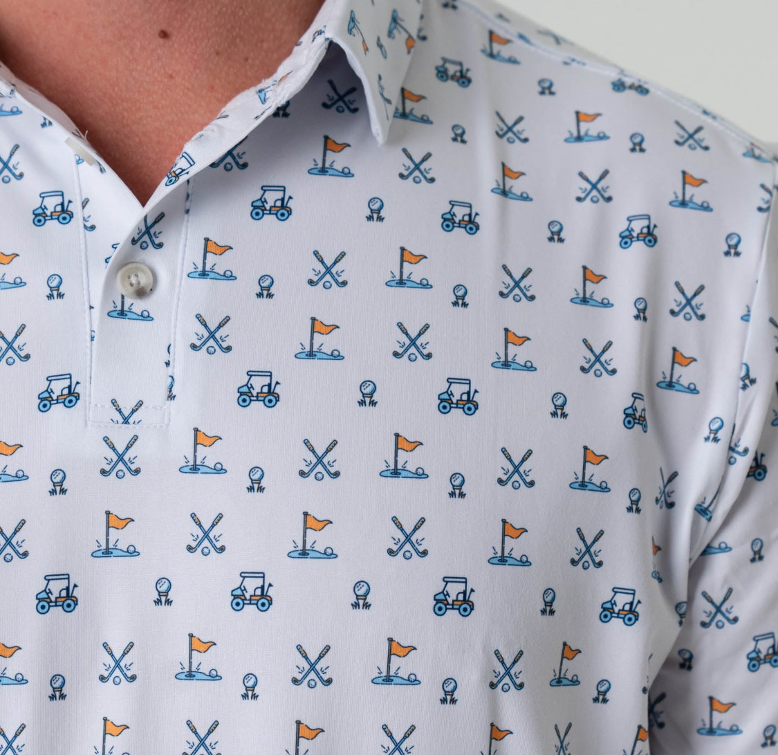 Burlebo Grey HOLE IN ONE Performance Polo BURLEBO