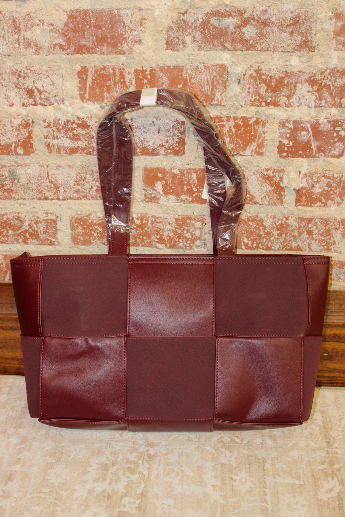 Katie Loxton Taya Woven Suedette Cherry Tote Back KATIE LOXTON