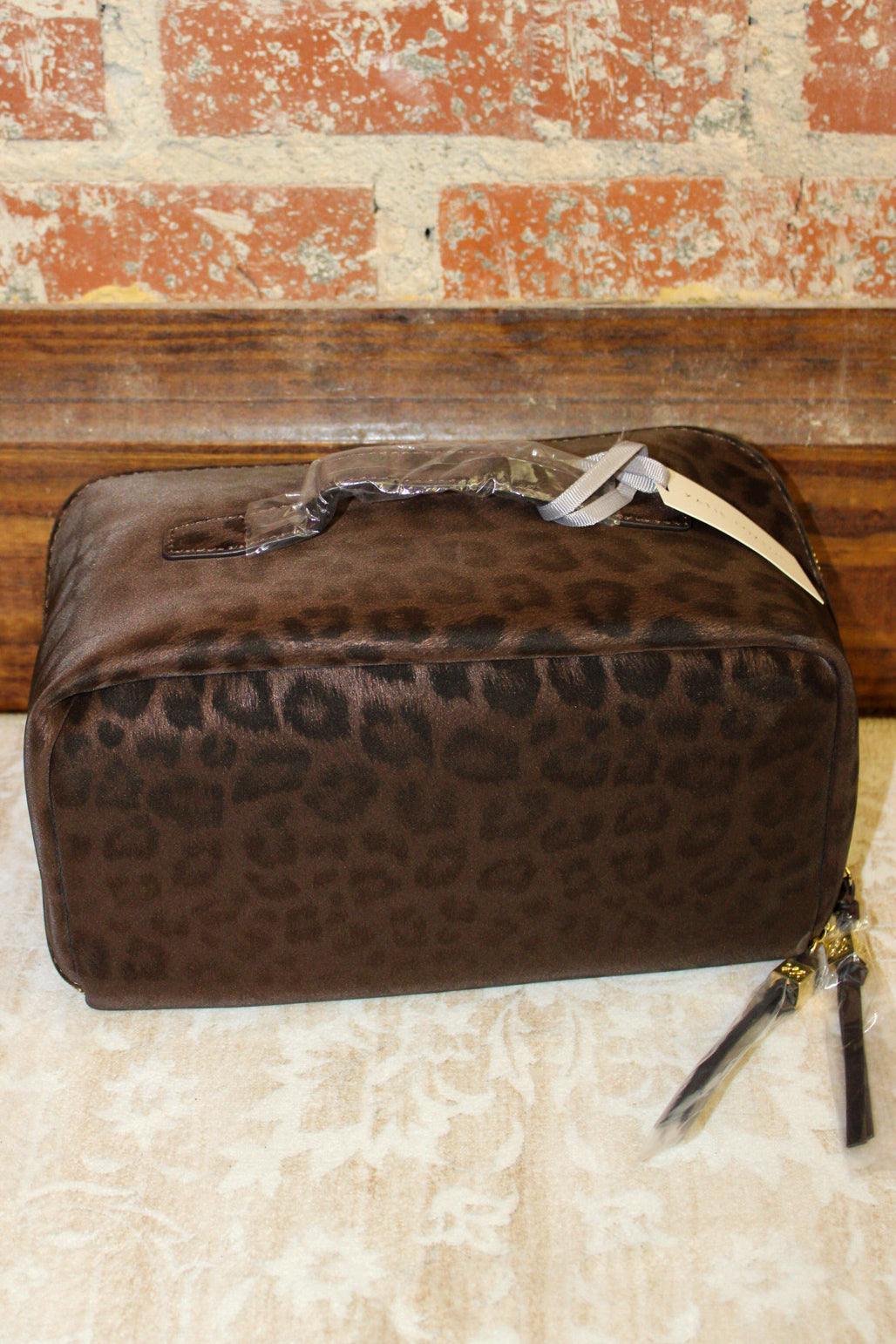 Katie Loxton Soho Large Makeup & Wash Bag In Chocolate Leopard KATIE LOXTON
