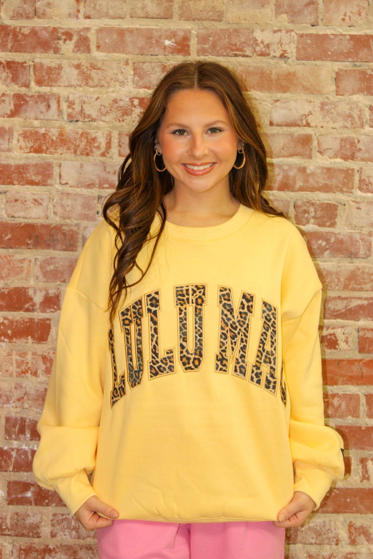 Lulu Mac Butter Leopard Print Sweatshirt Girlie Girl Originals