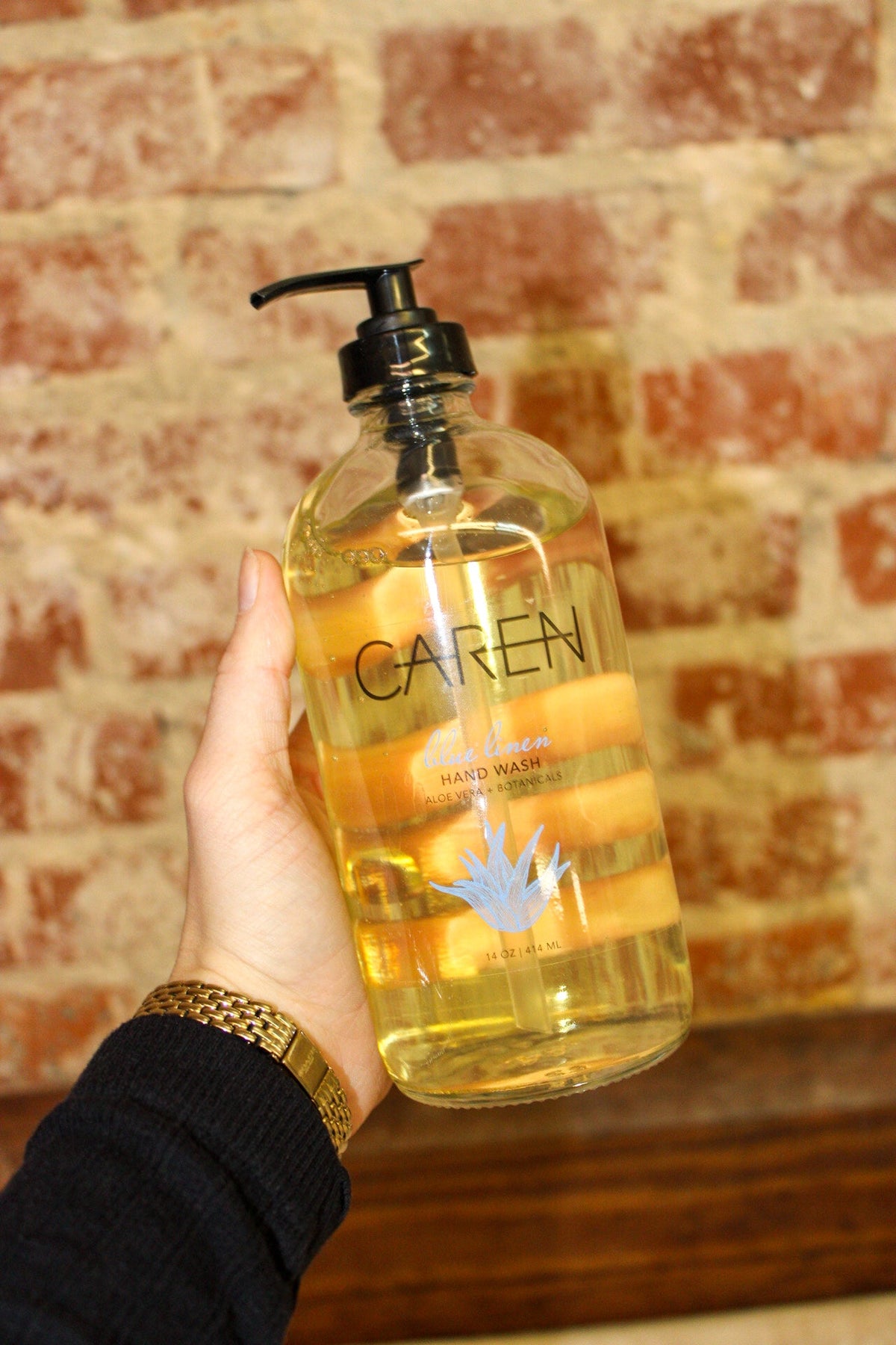 Caren Products Blue Linen Sink Set 14oz / Hand Wash & Hand Treatment Caren Products