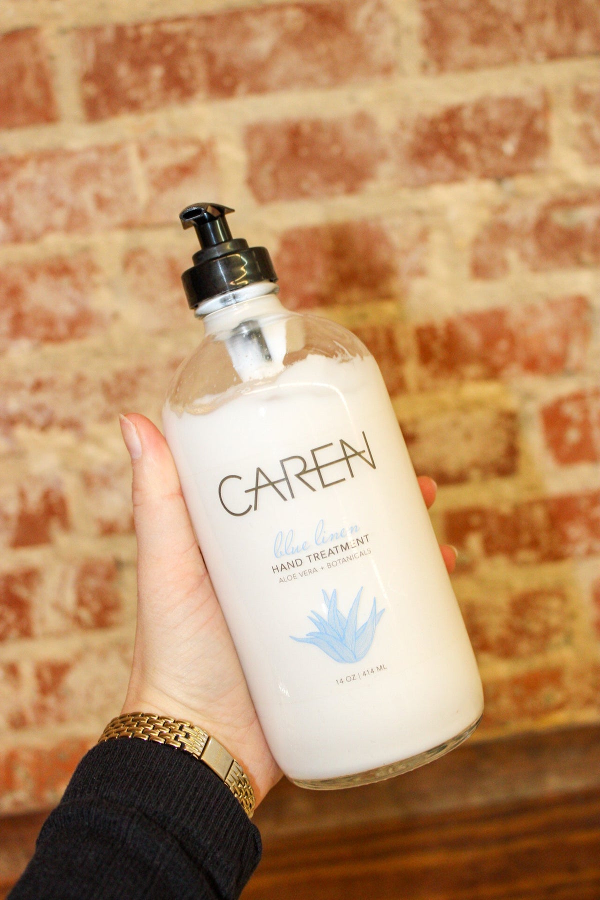 Caren Products Blue Linen Sink Set 14oz / Hand Wash & Hand Treatment Caren Products