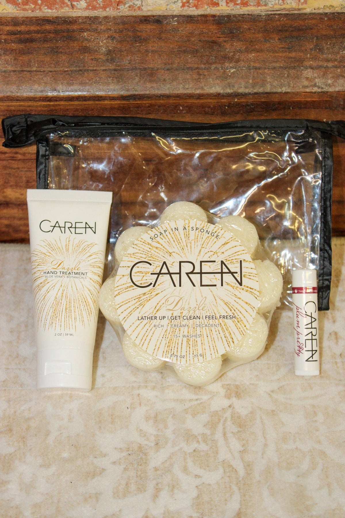 Caren Products - Dazzle Gift Set; Dazzle 2oz HT and Dazzle Sponge Caren Products