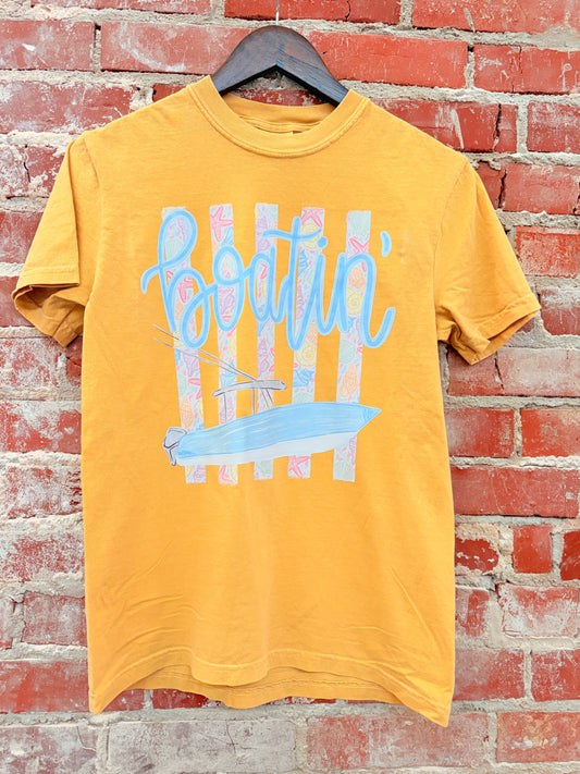 Boatin' Graphic Tee comfort colors