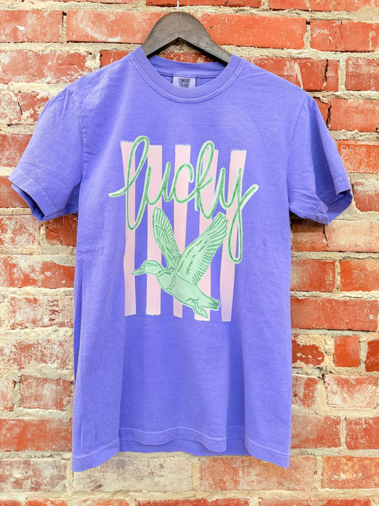 Lucky Duck Graphic Tee comfort colors