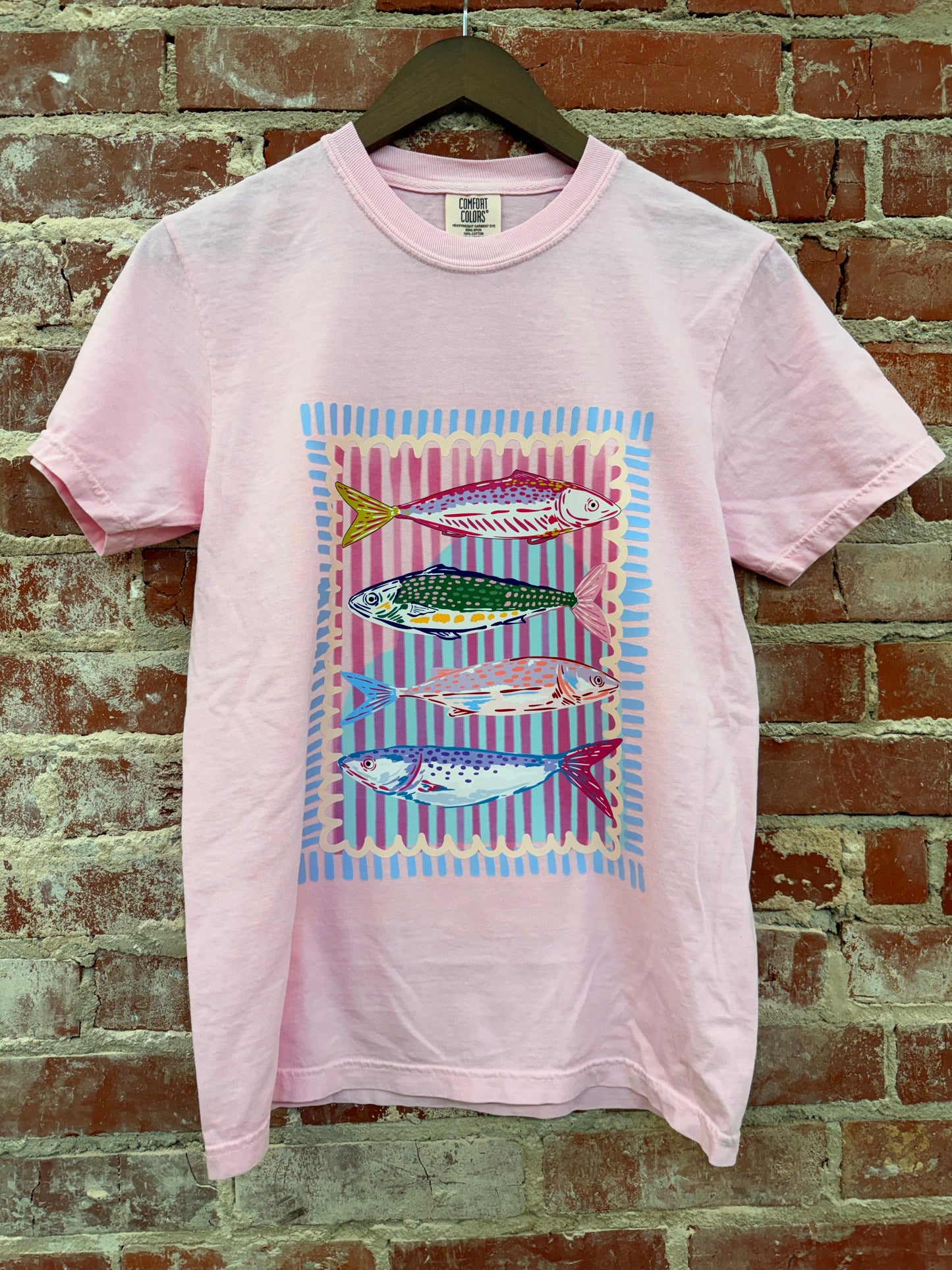 Preppy Fish Graphic Tee comfort colors