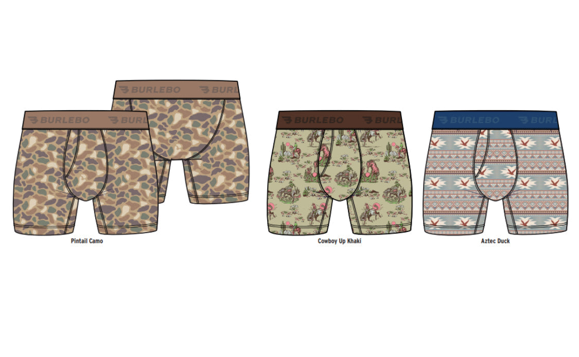 MEN BURLEBO BOXER BRIEF -3 PACK BURLEBO