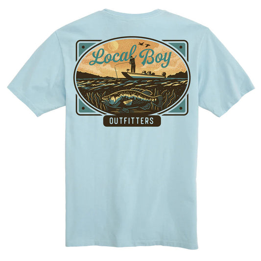 Jon Boat Plate SS Tee LOCAL BOY OUTFITTER