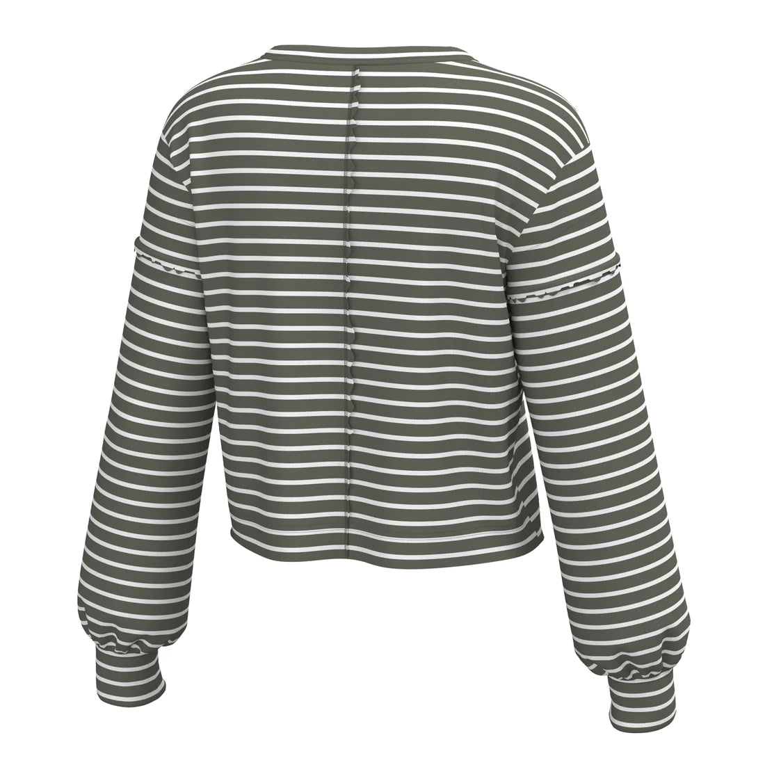 Local Girl Olive Stripe Revive Crew Top SOUTHERN SUNDROP BOUTIQUE