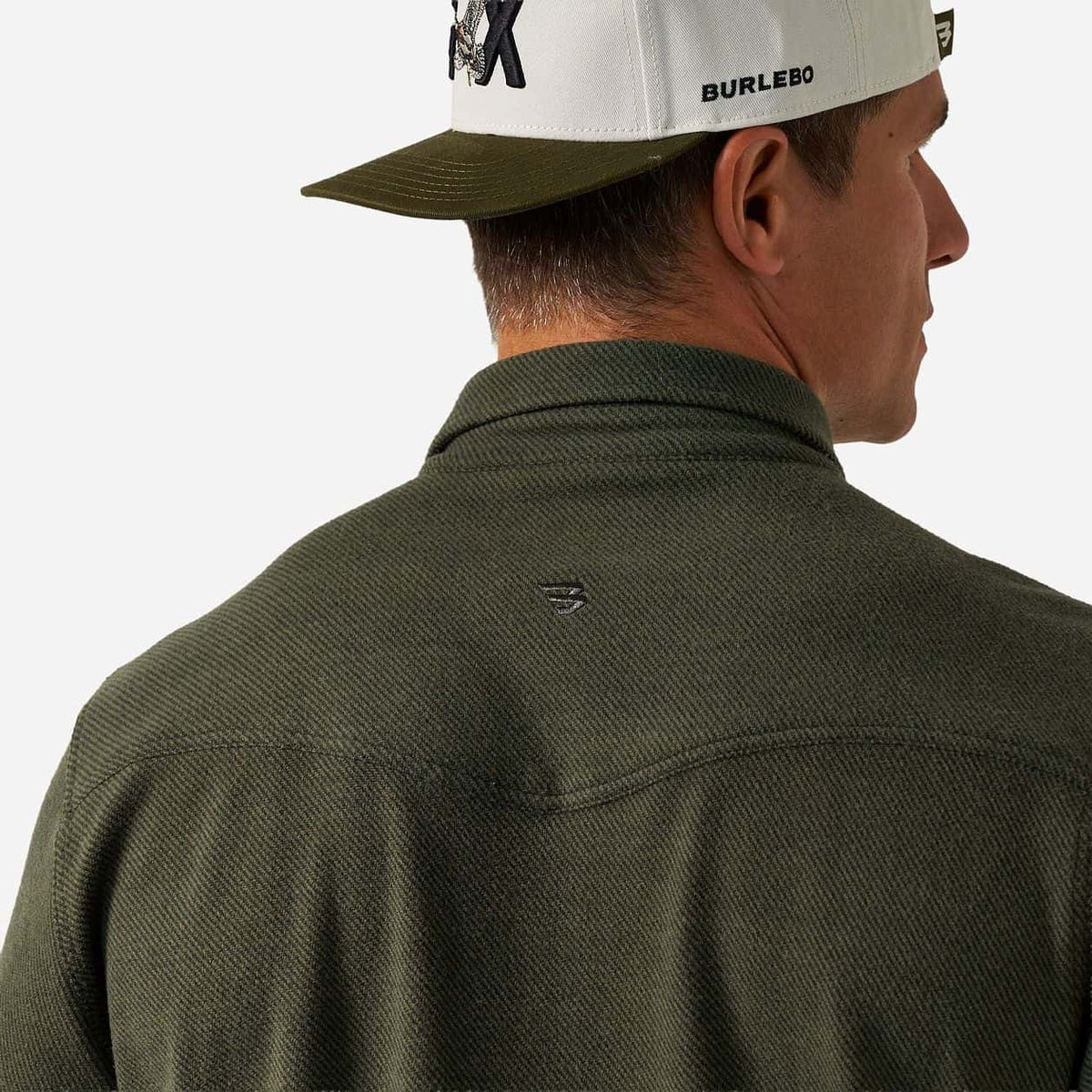 Burlebo Austin Olive Green Long Sleeve Shirt BURLEBO