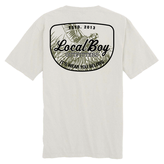 Local Boy Pheasant Patch Tan Pocket Tee LOCAL BOY OUTFITTER