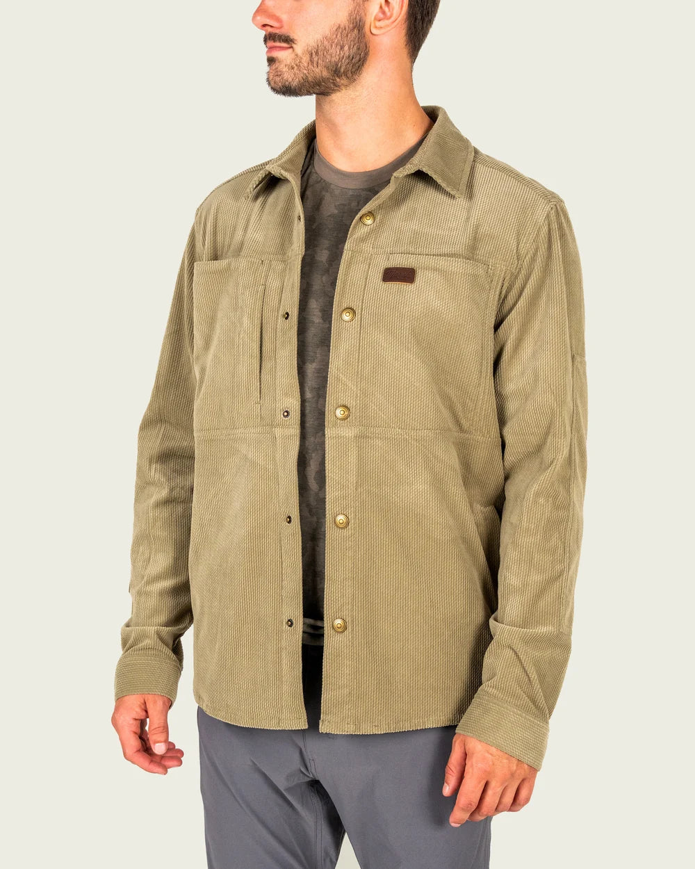 Marsh Wear Delano Cord Sage Brush Shacket MARSH WEAR