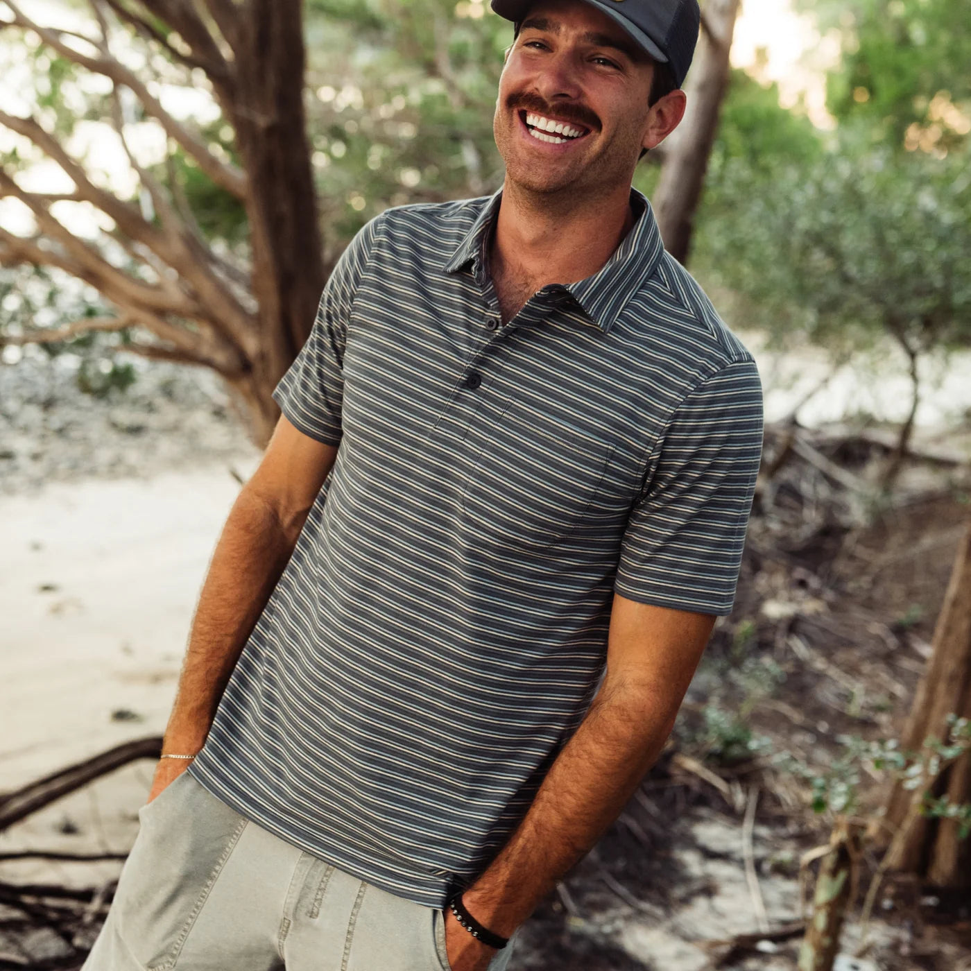 MARSH WEAR Charcoal Pawleys Polo Shirt SOUTHERN SUNDROP BOUTIQUE