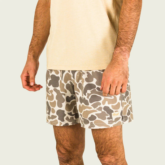 MARSH WEAR Khaki Mallard Camo 6" Fulton Volley Shorts MARSH WEAR