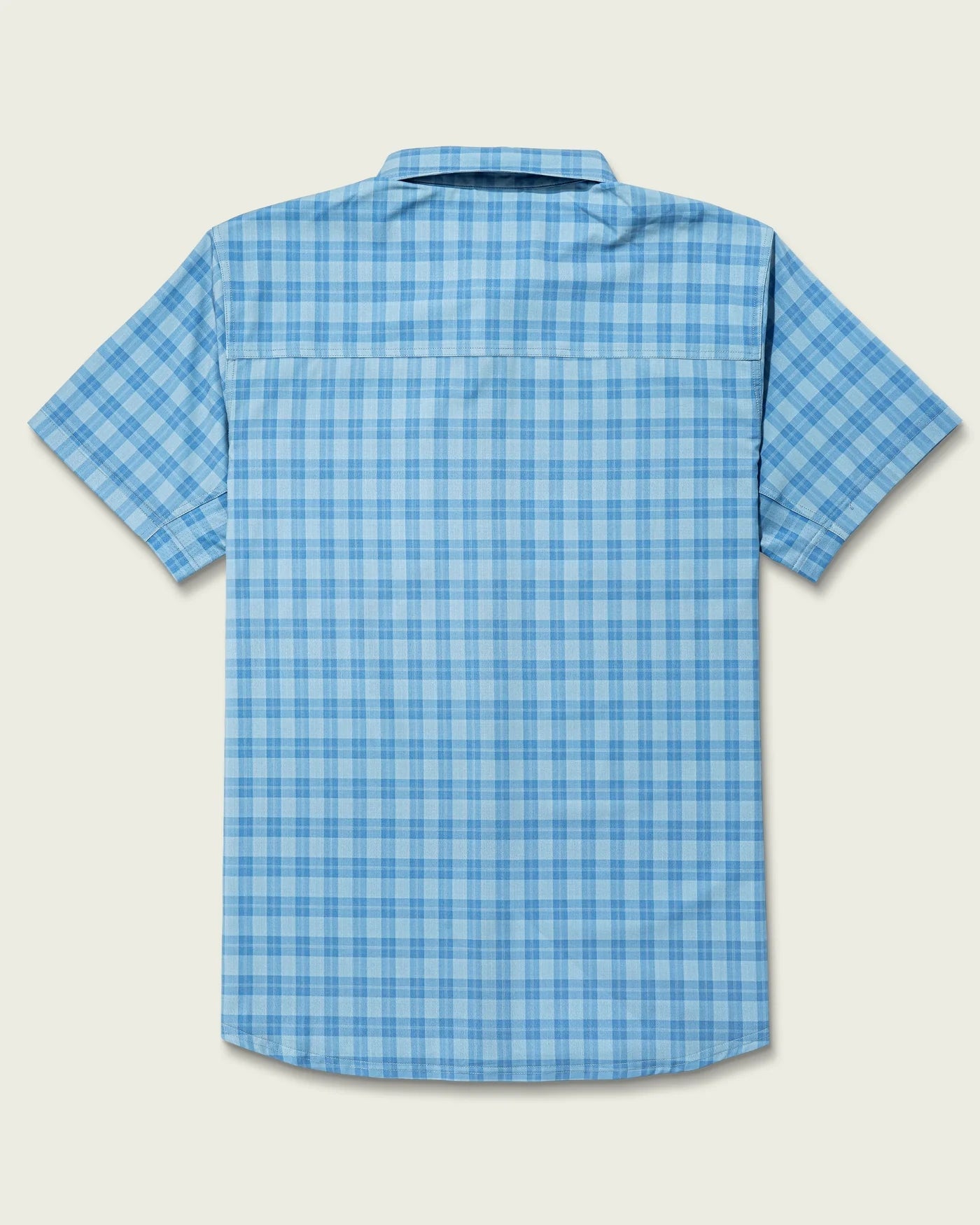 MARSH WEAR Blue Heaven Lenwood Tech Shortsleeve Button Down Shirt MARSH WEAR