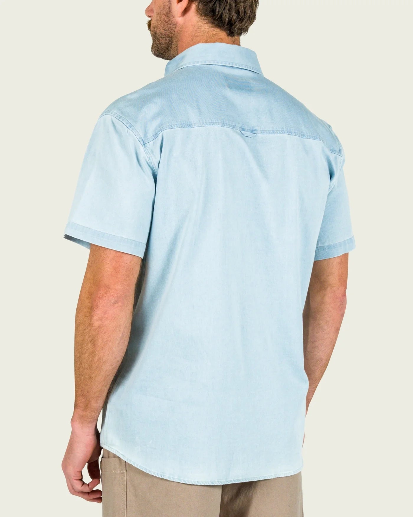 MARSH WEAR Delray Denim Short Sleeve Button Down Shirt MARSH WEAR
