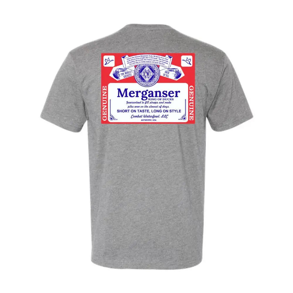 Merganser Beer Label Tee COMBAT WATERFOWL