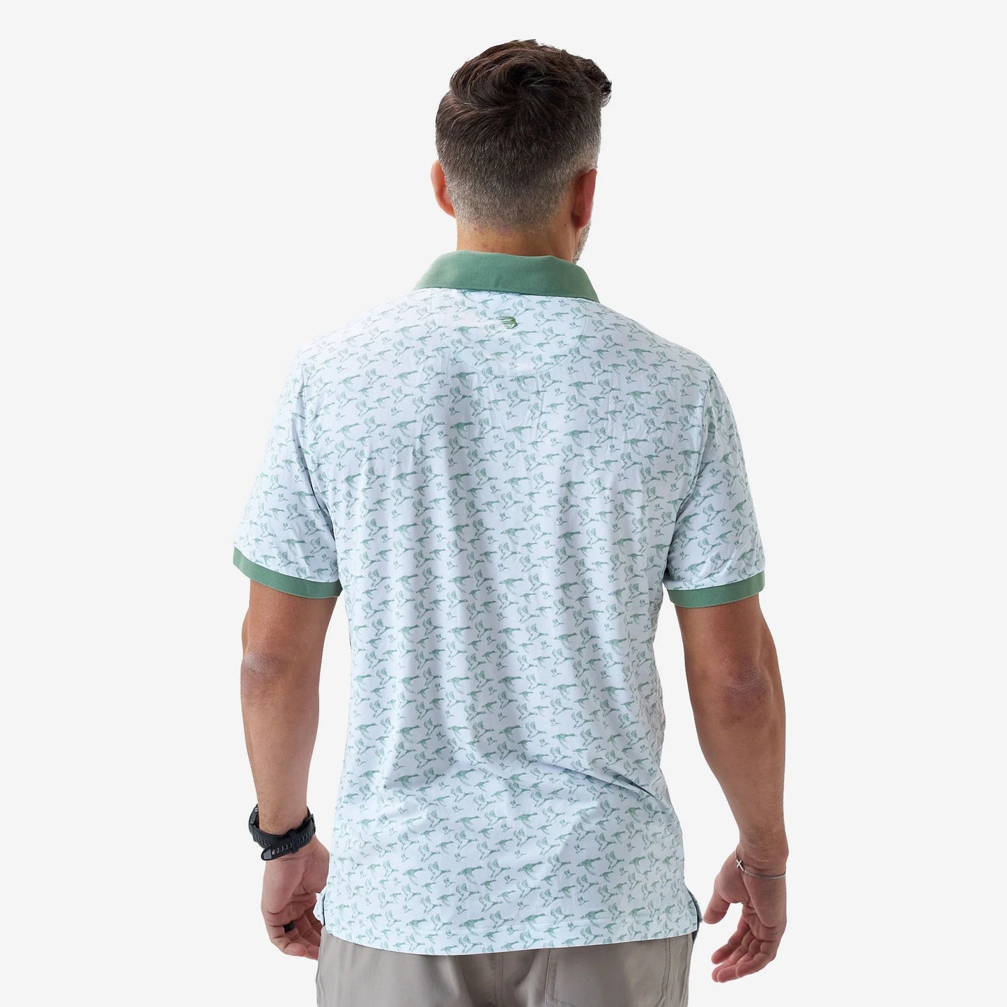 Burlebo White Duck Season Ringer Performance Polo BURLEBO