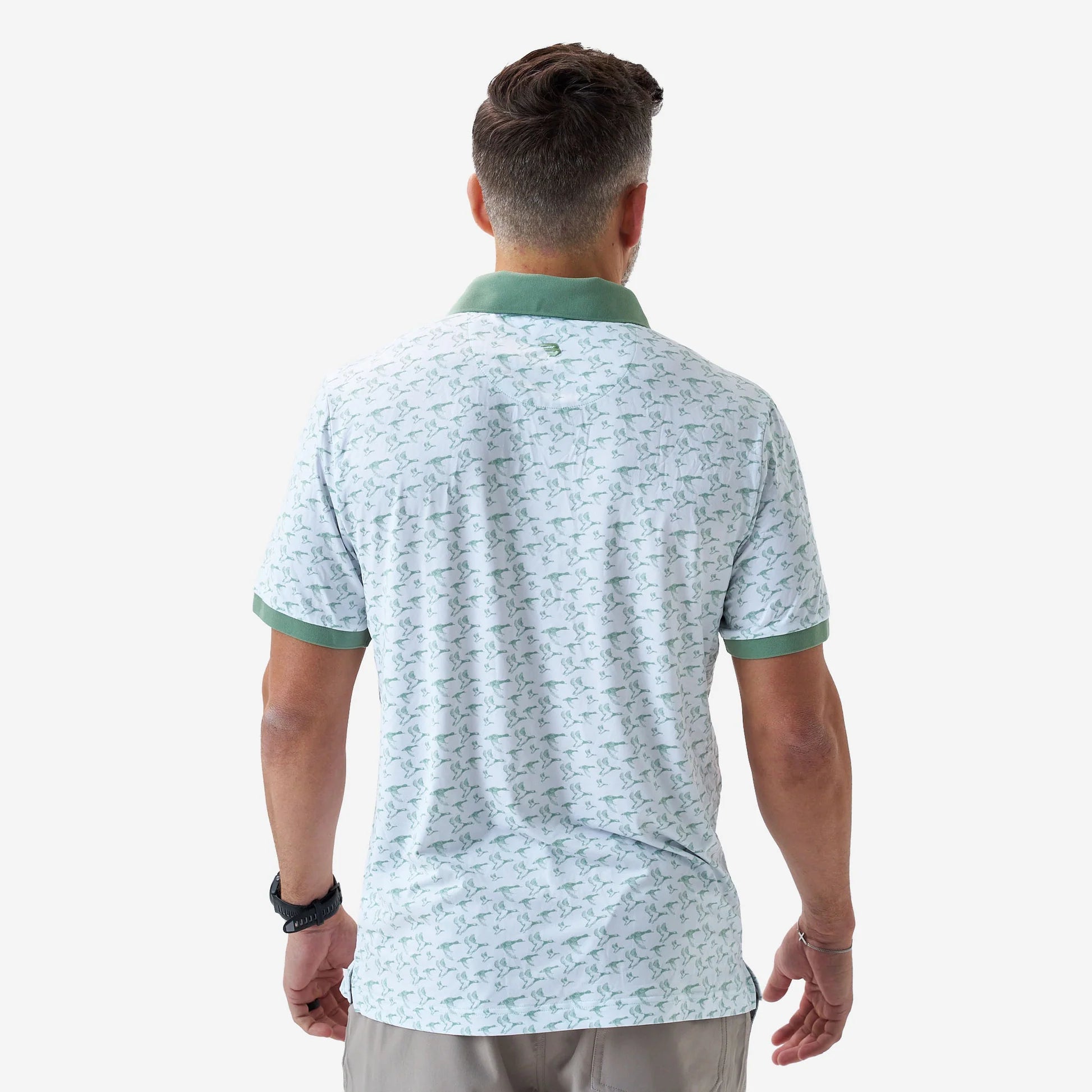 Burlebo White Duck Season Ringer Performance Polo BURLEBO