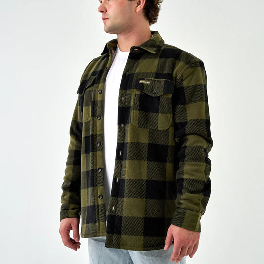 BURLEBO MALLARD GREEN PLAID SHACKET BURLEBO
