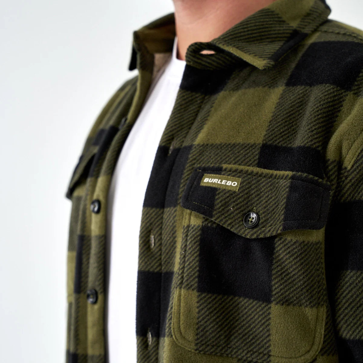 BURLEBO MALLARD GREEN PLAID SHACKET BURLEBO