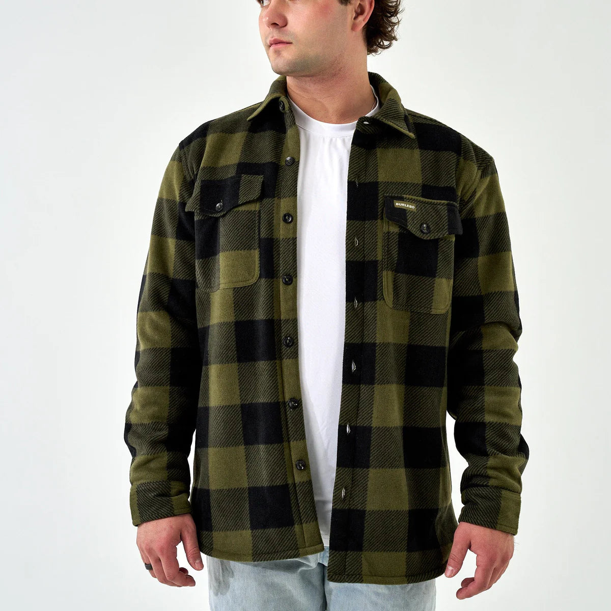 BURLEBO MALLARD GREEN PLAID SHACKET BURLEBO