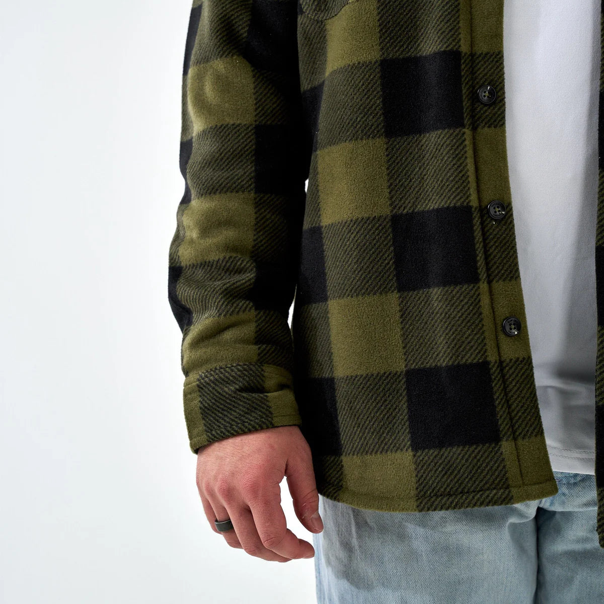 BURLEBO MALLARD GREEN PLAID SHACKET BURLEBO