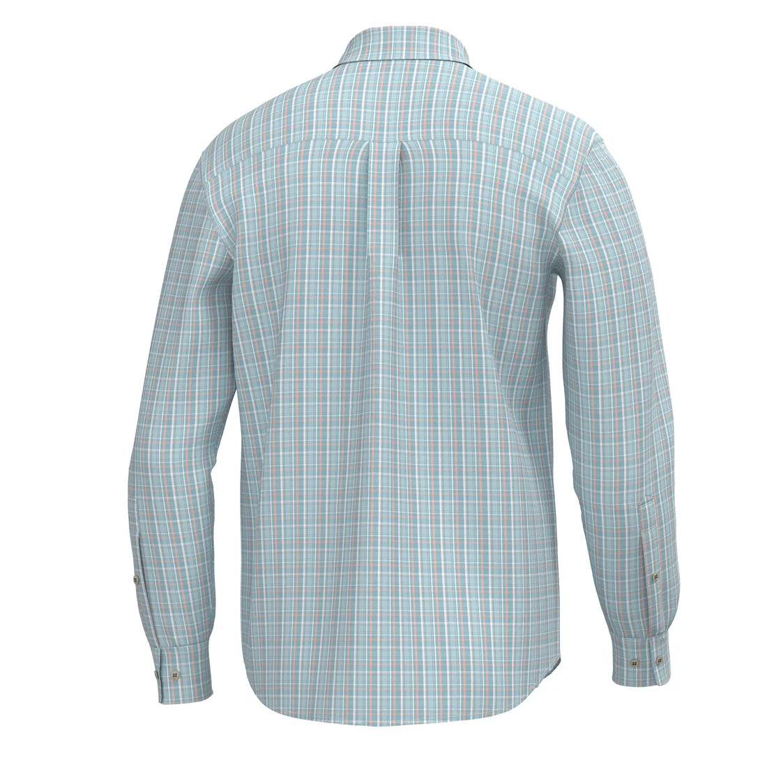 Local Boy Teal/Aqua/Salmon Buffkin Dress Shirt LOCAL BOY OUTFITTER