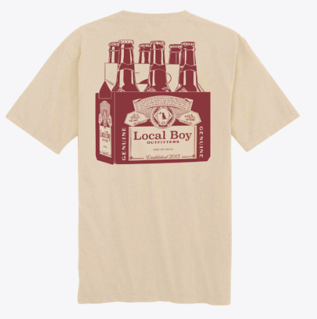Latte Six Pack SS Tee LOCAL BOY LOCAL BOY OUTFITTER