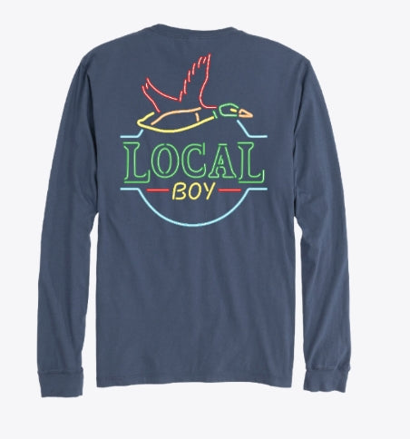 Neon Duck Latte LS Tee local boy SOUTHERN SUNDROP BOUTIQUE