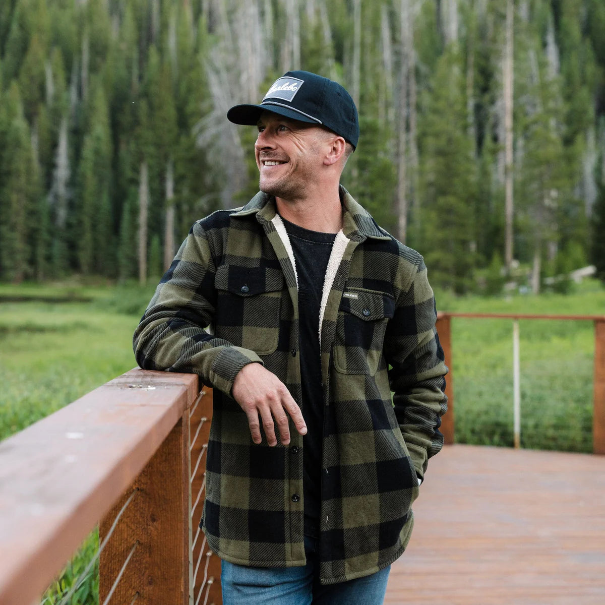 BURLEBO MALLARD GREEN PLAID SHACKET BURLEBO