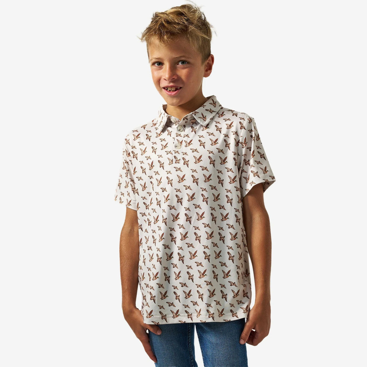 Burlebo Youth Mallards Flying In Performance Polo BURLEBO