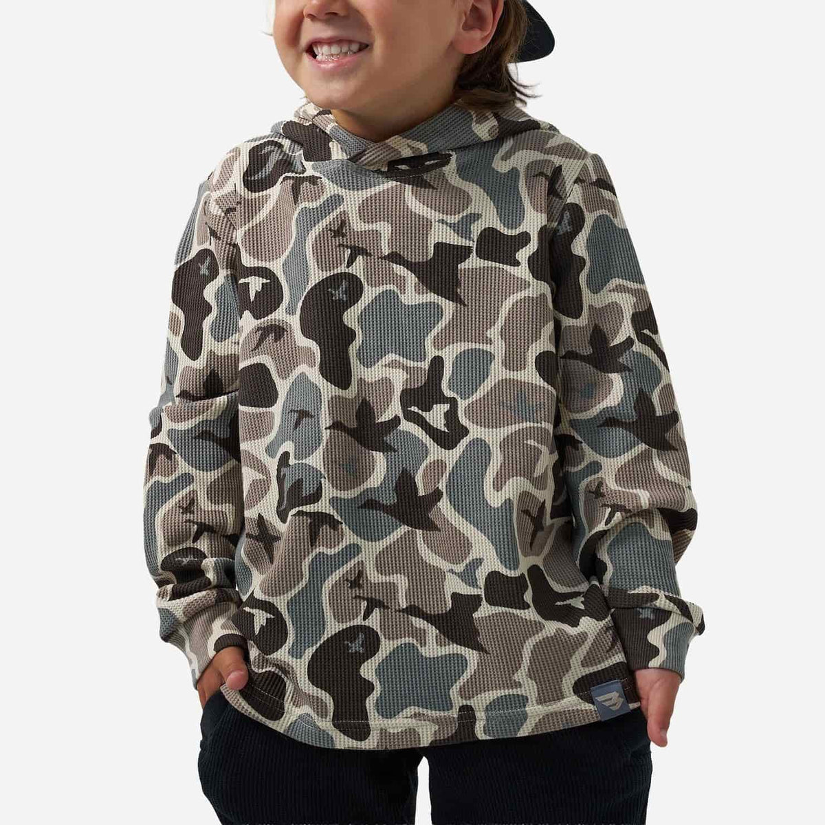 Burlebo Youth Mallard Mayhem Camo Thermal Hoodie BURLEBO