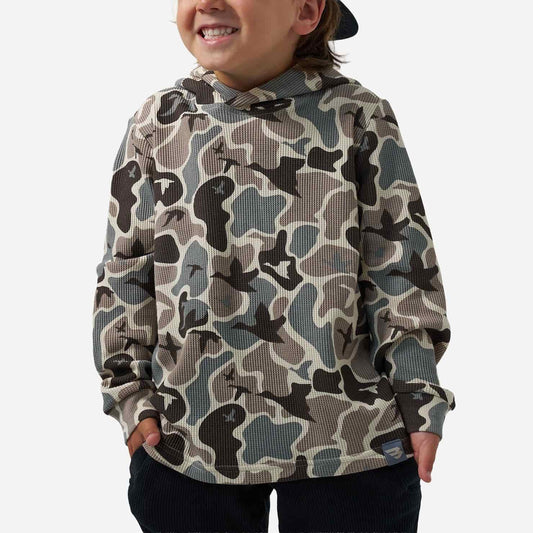 Burlebo Youth Mallard Mayhem Camo Thermal Hoodie BURLEBO