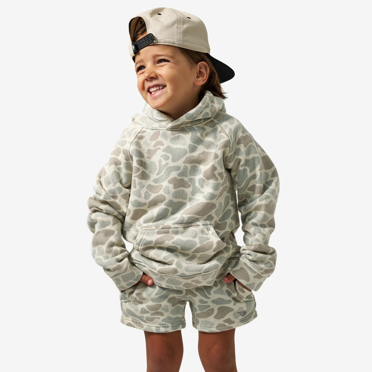 Burlebo Youth Classic Deer Camo Vintage Washed Hoodie BURLEBO
