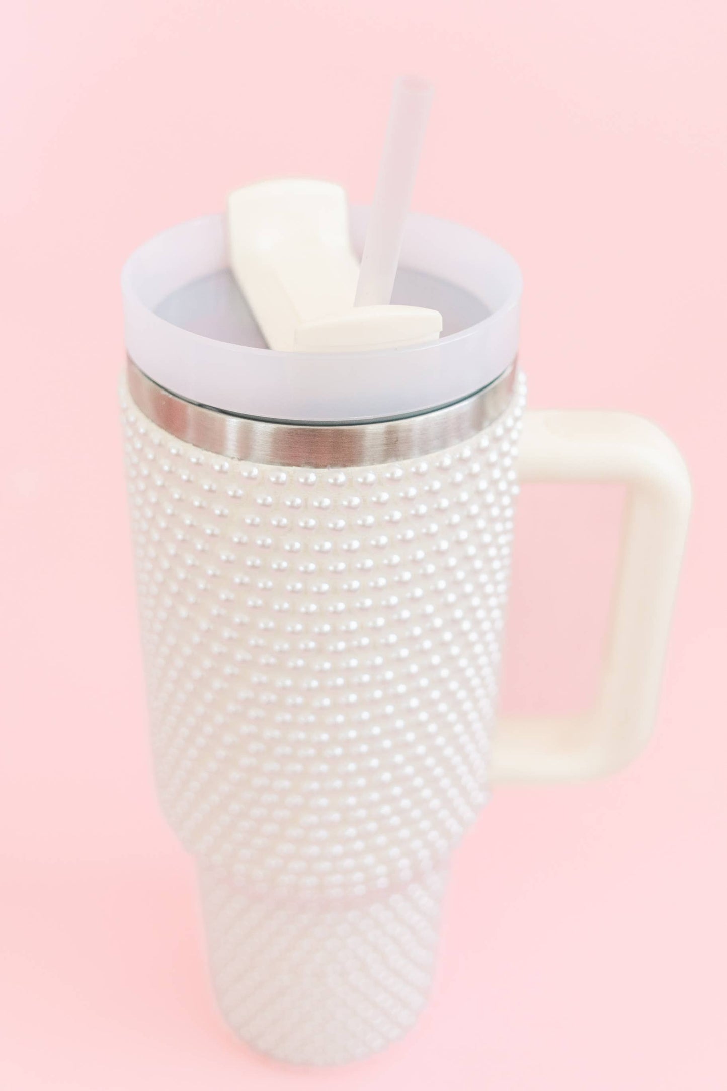 Rock Paper Scissors - Pink Pearl 40oz Tumbler: Pink Rock Paper Scissors
