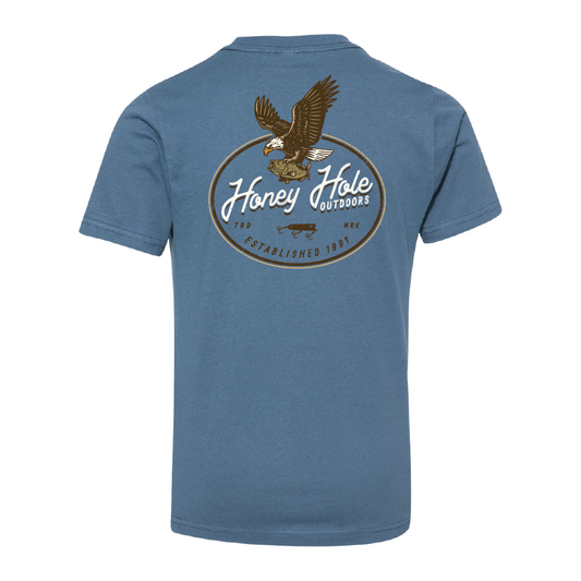 Honey Hole Outdoors - Youth Shirt -  Eagle Two: YXS (4-5) Honey Hole Outdoors