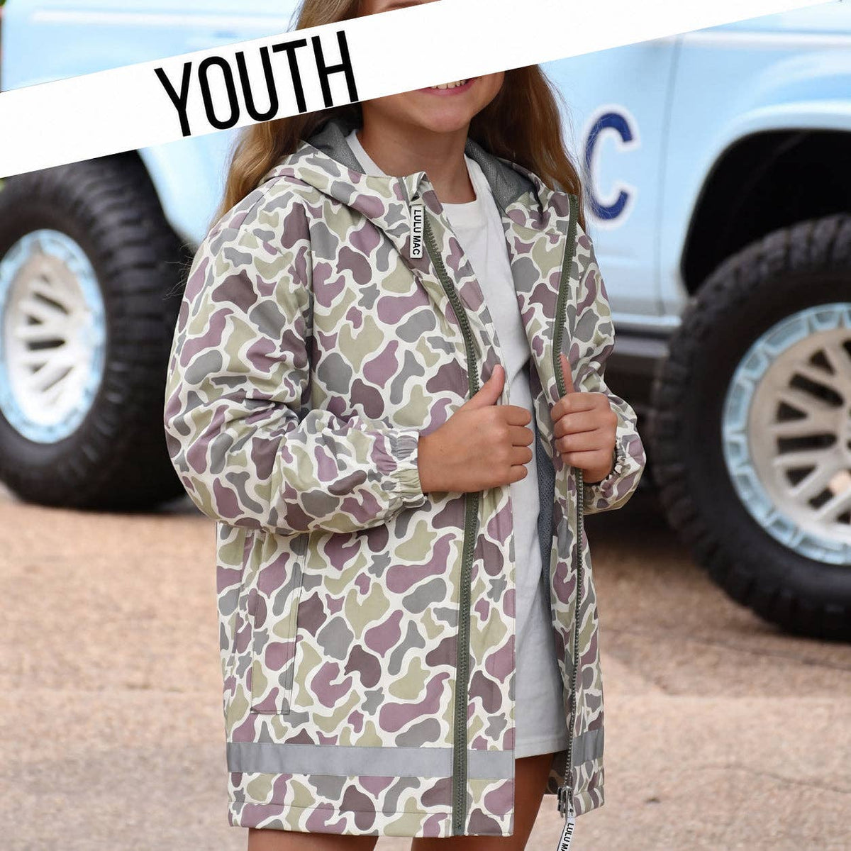 Lulu Mac Youth Light Camo Raincoat Girlie Girl Originals