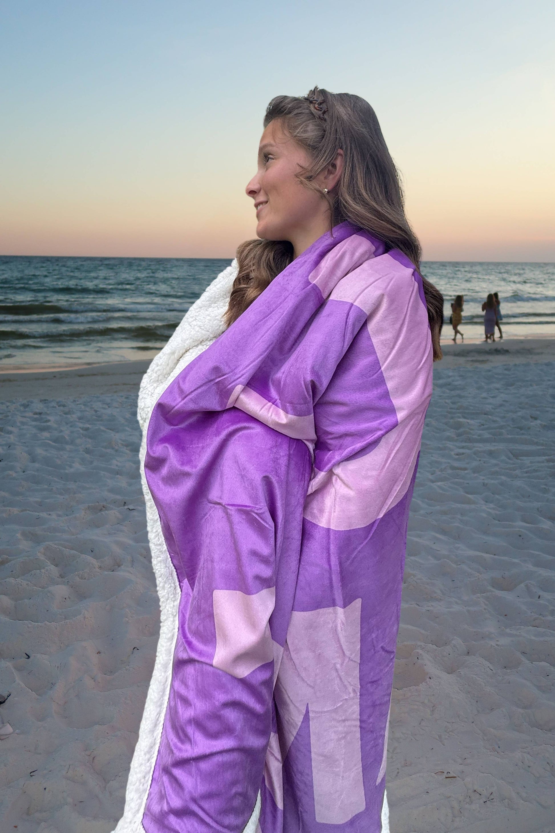 Girlie Girl Originals - LM-BK LULU MAC BLANKET PURPLE Girlie Girl Originals