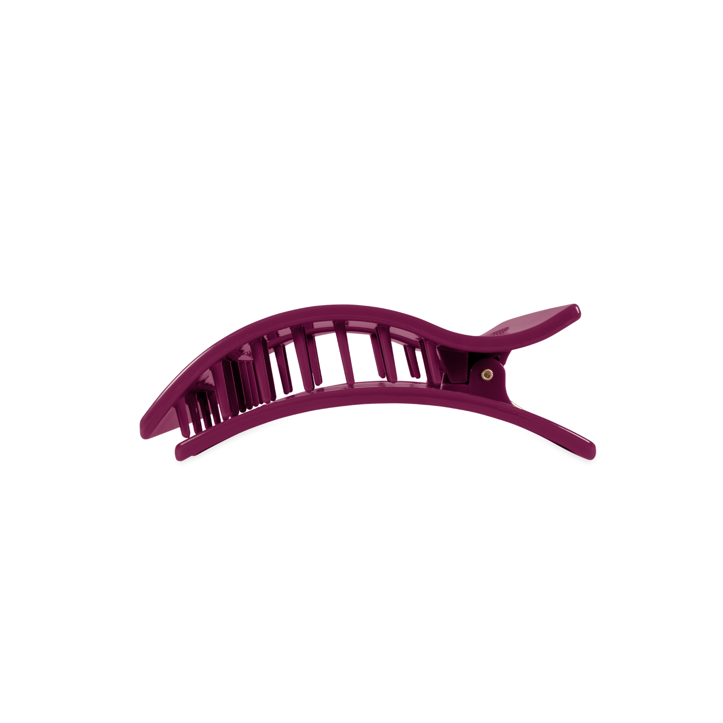 TELETIES - Mulberry Medium Flat Rectangle Hair Clip TELETIES