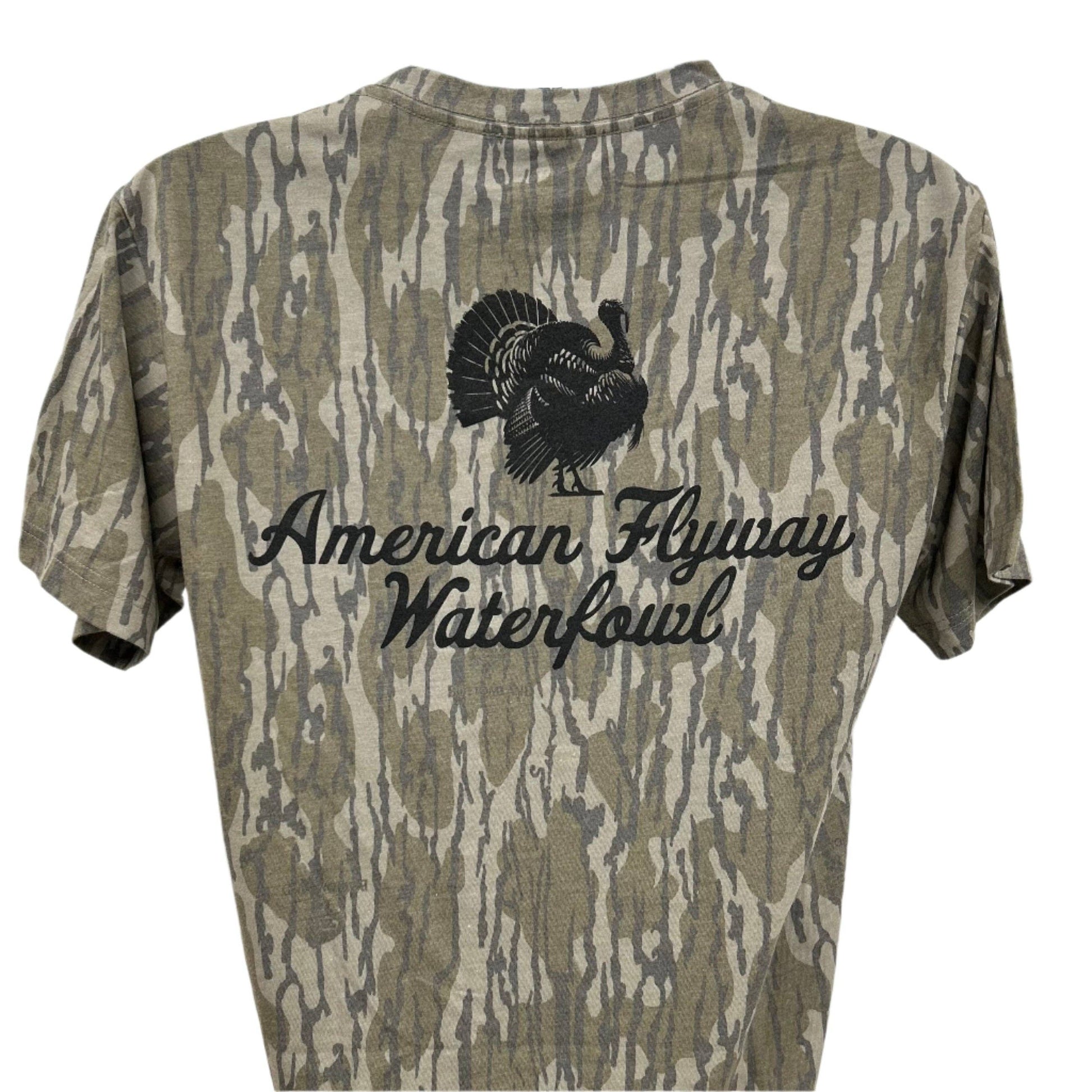 American Flyway Waterfowl - AFW Outdoors Turkey Mossy Oak Tee: Small American Flyway Waterfowl