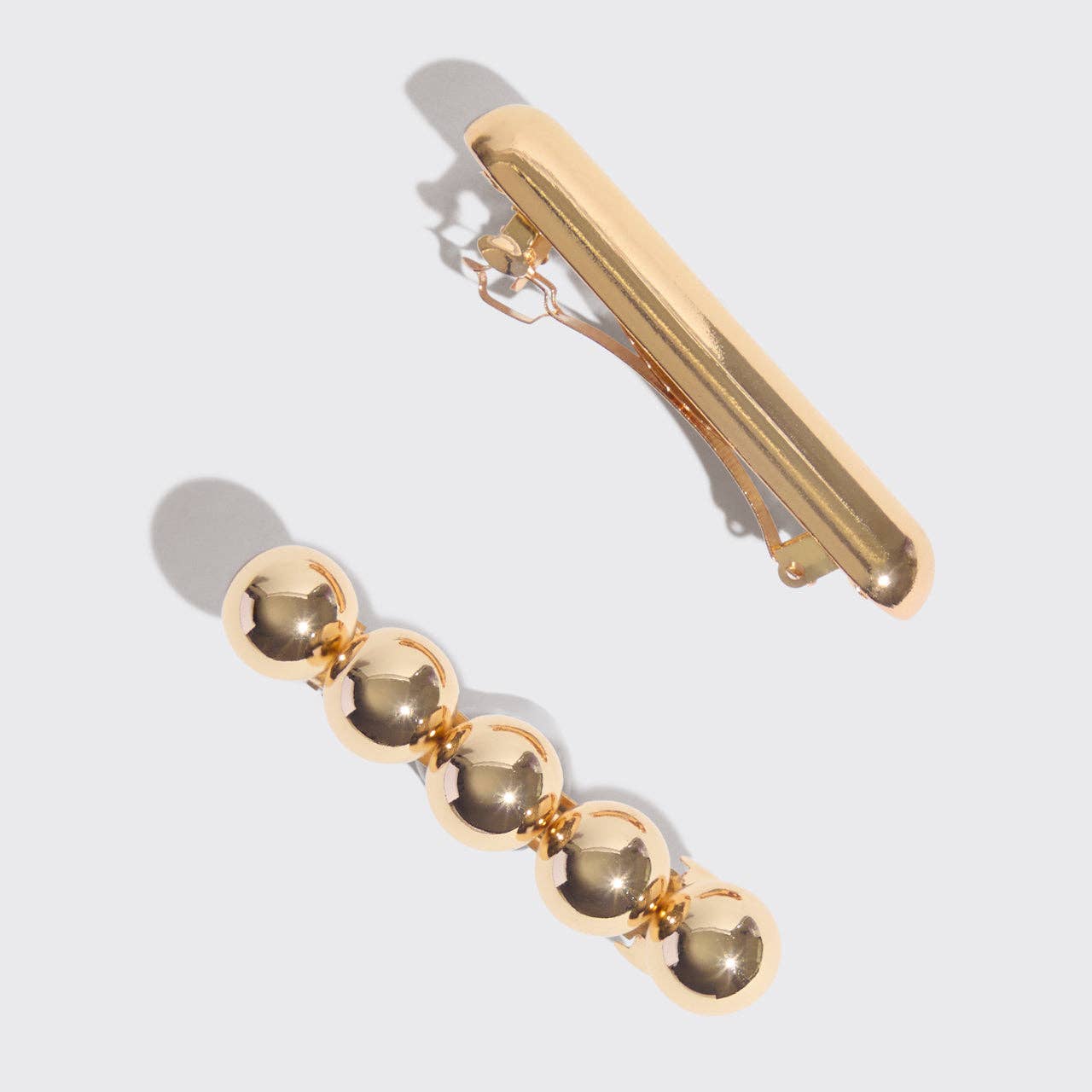 KITSCH - Gold Metal Barrettes KITSCH