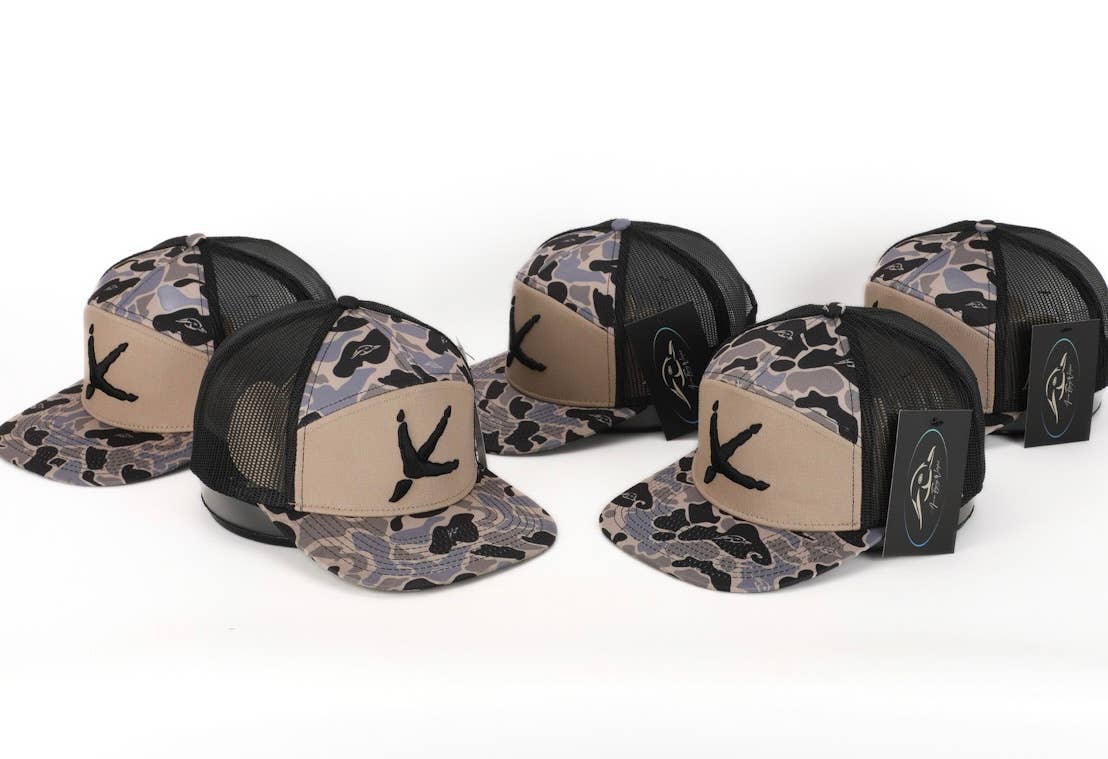 American Flyway Waterfowl - Turkey Tracks 7 Panel Hardwoods II AFW Style American Flyway Waterfowl