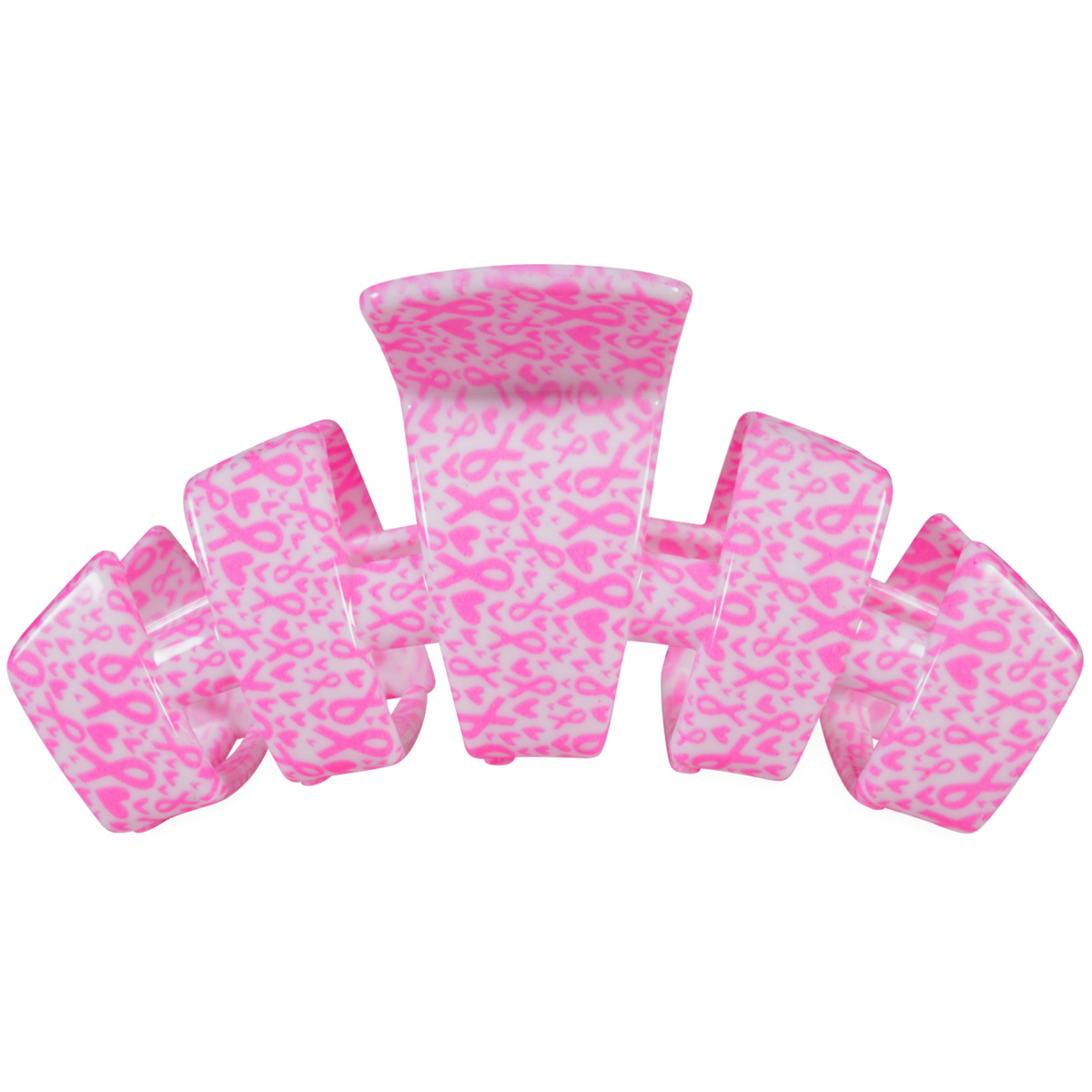 TELETIES - Classic | Breast Cancer Awareness | Large | Claw Clip TELETIES