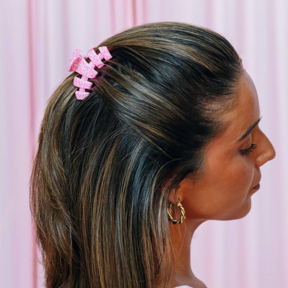 TELETIES - Classic | Breast Cancer Awareness | Small | Claw Clip TELETIES