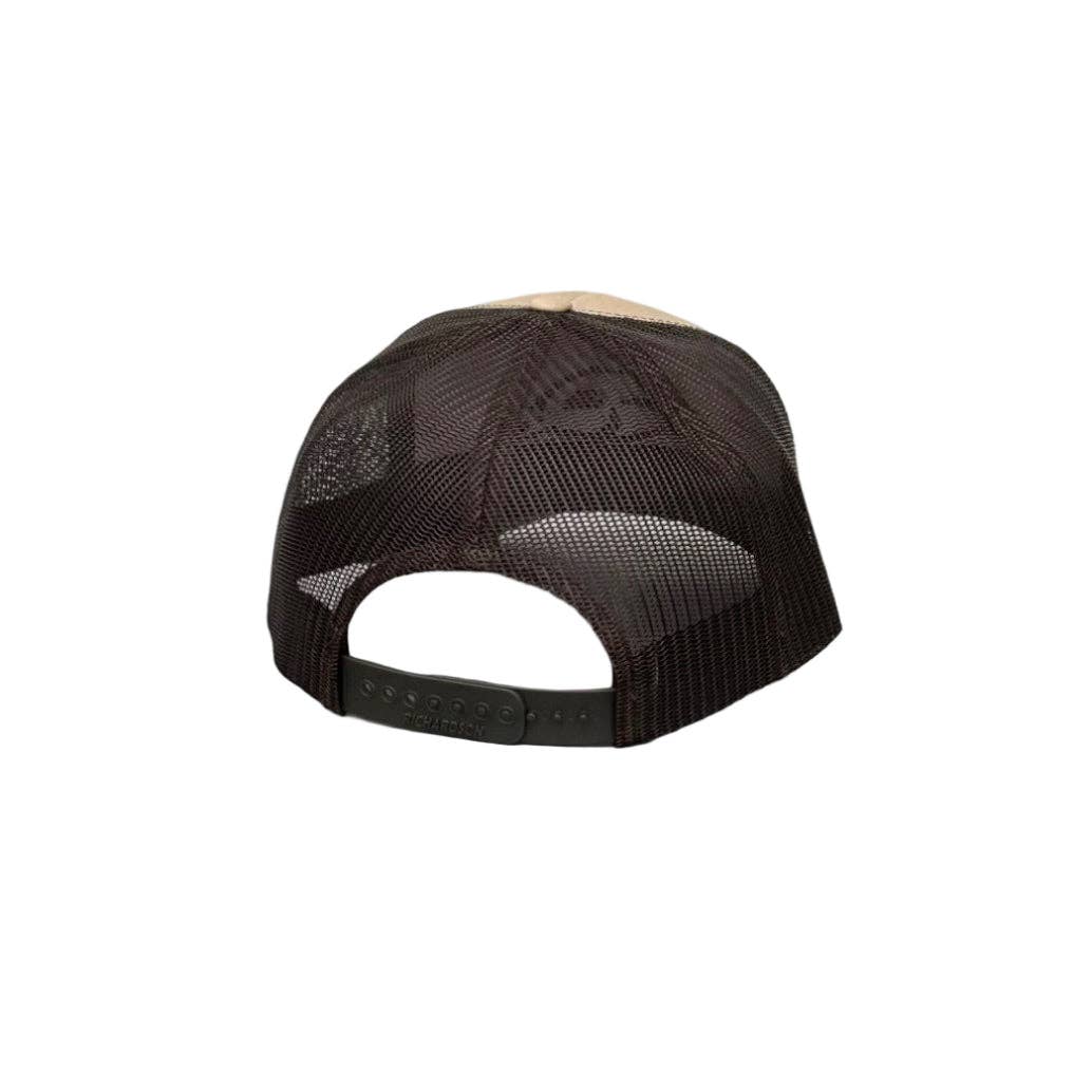 American Flyway Waterfowl - 112 Khaki / Coffee Duck Logo Trucker American Flyway Waterfowl