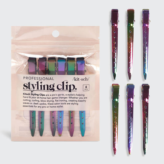 KITSCH - Styling Hair Clips 6pc - Iridescent KITSCH