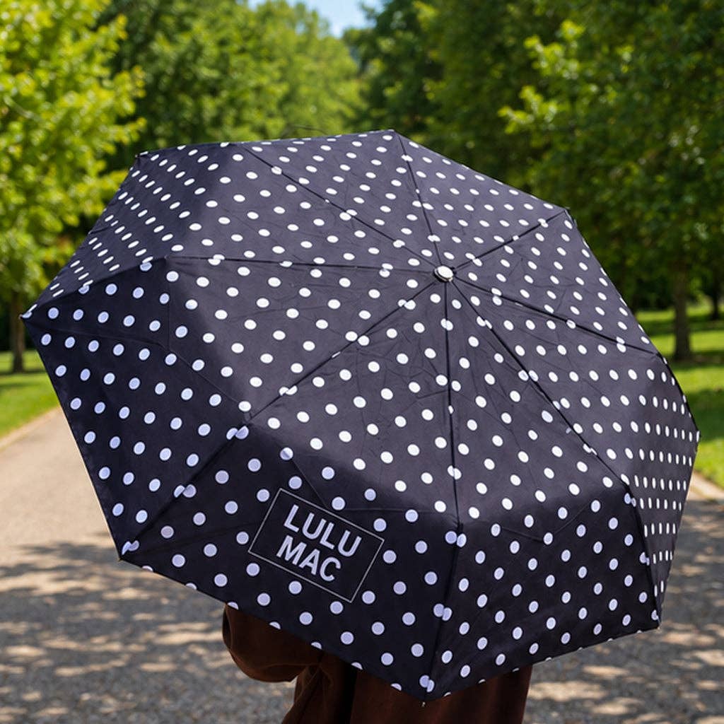 Girlie Girl Originals - LM-UM-1000 Umbrella Black w/ White Dot Girlie Girl Originals