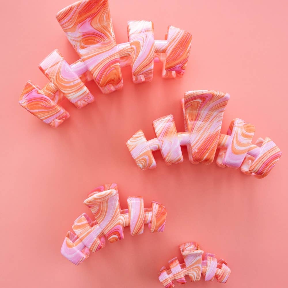 TELETIES - Classic | Just Keep Swimming | Medium Hair Clip TELETIES